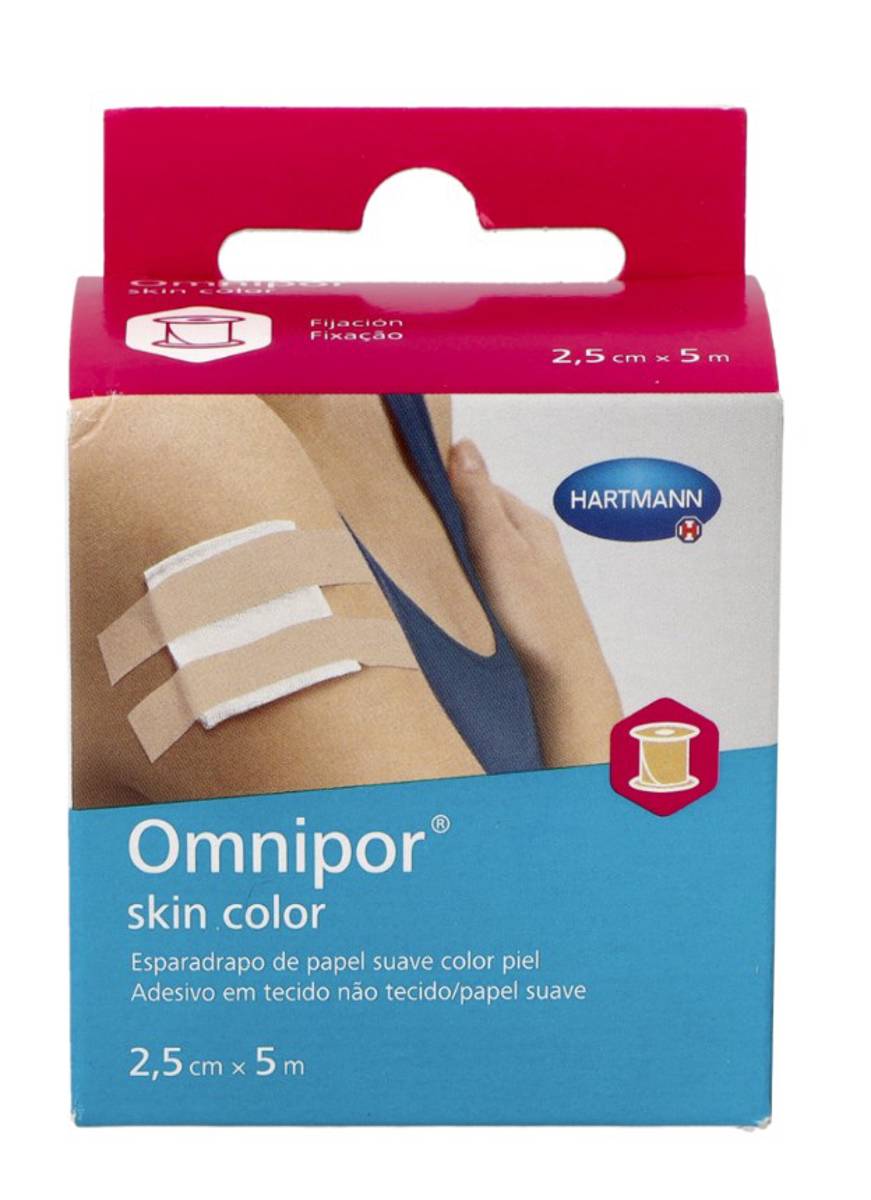 ESPARADRAPO HIPOALERGICO OMNIPOR SKIN COLOR 5 M