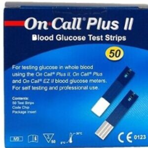 TIRAS REACTIVAS GLUCEMIA ON CALL PLUS GLUCOSE 50 UNIDADES
