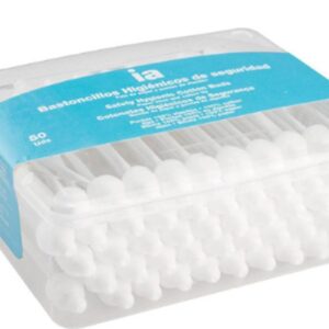 BASTONCILLOS HIGIENICOS DE SEGURIDAD INTERAPOTHEK 50 UNIDADES CON PALO DE PAPEL